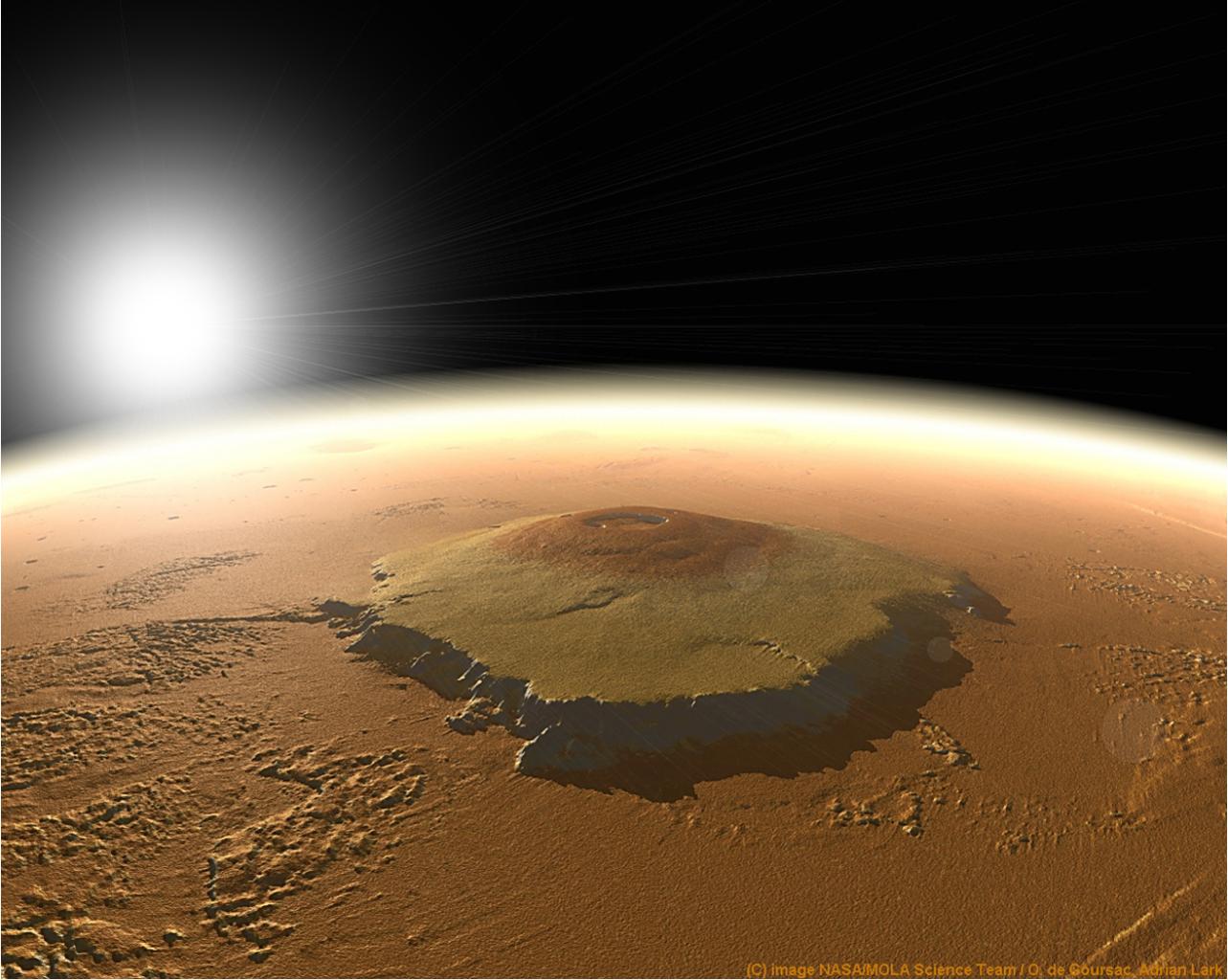 Olympus Mons on Mars